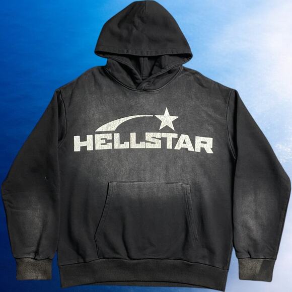 Men's Black Hellstar Hoodie - Picture 1 of 6